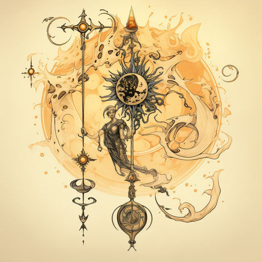 Graceful balance of cosmic symbols and wrath