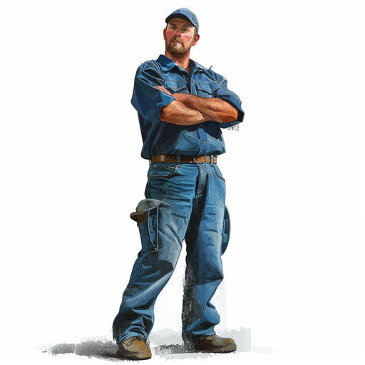 Hyper realistic mechanic clipart on flat white background, textures