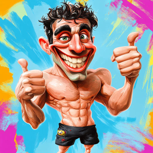 Vector Good Morning Caricature Clipart in SVG and EPS