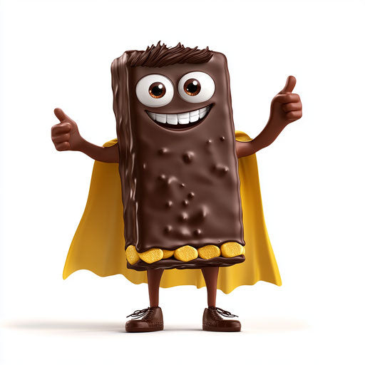 Eclectic Chocolate Bar Caricature Clipart for Home Office Decor