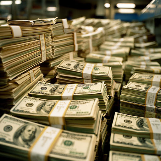 The frenzy of payday in a bustling company