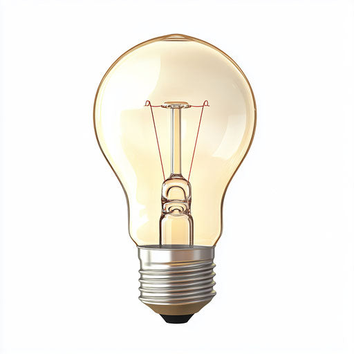Photo realistic clipart of a light bulb (idea)