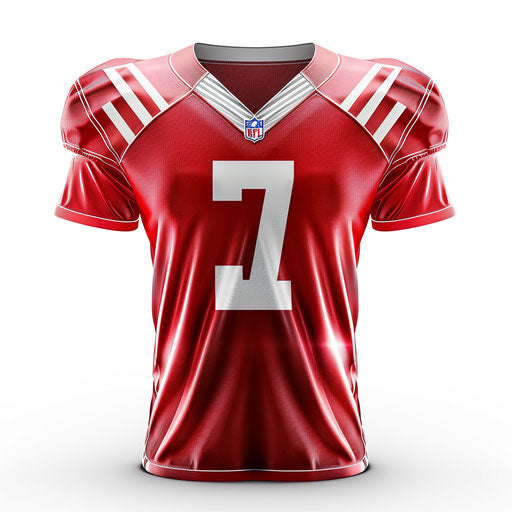 Realistic football jersey clipart on flat white background