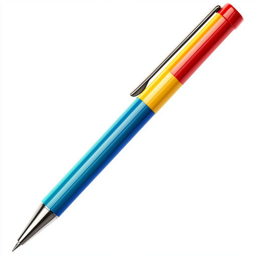 Realistic clipart of ballpoint pens, high resolution, isolated