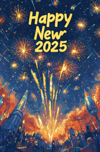 Cheerful Happy New Year 2025 Images Celebration Art