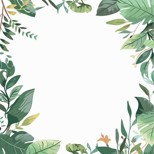 Border clipart PNG with flat random background