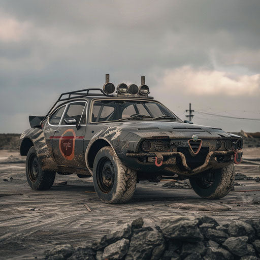 Alfa Romeo Alfasud in post-apocalyptic customization