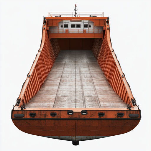 Realistic Cargo Hold of Ship, high-resolution, isolated