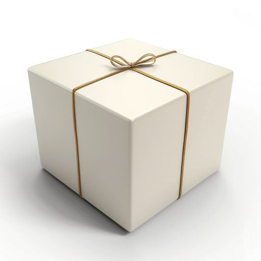 Box clipart in realistic style with flat white background