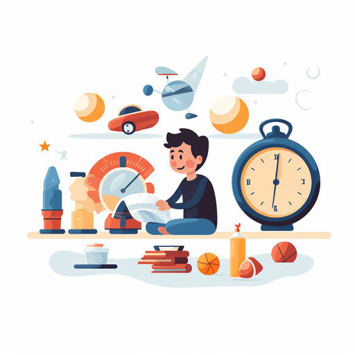 Activity time clipart in the Minimalist style, on a white background