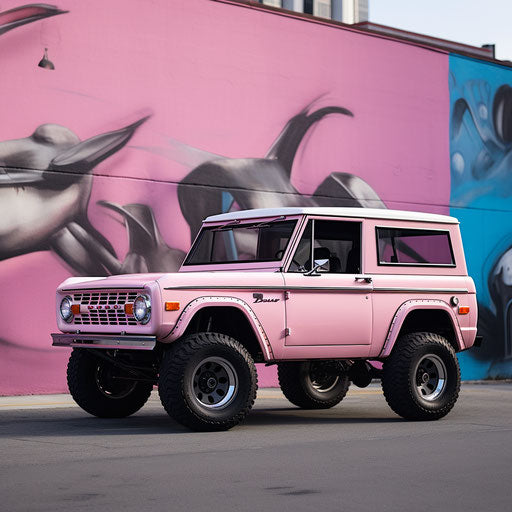 Classic Light Pink Metallic Ford Bronco Sport