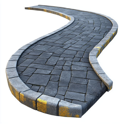 Realistic clipart of a Bike Lane with Paving