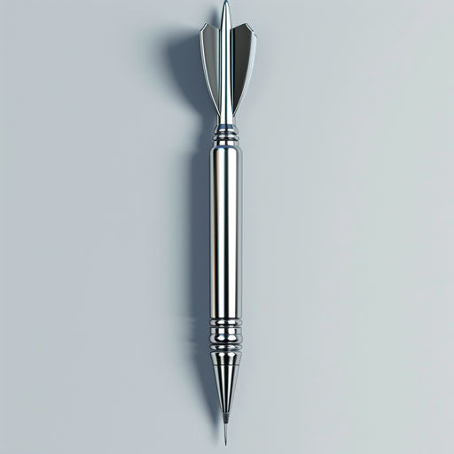 Photo-realistic dart clipart on random flat background
