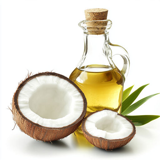 Realistic clipart of coconut oil, high resolution
