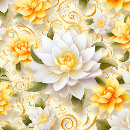 Om symbols in a beautiful flower pattern vector illustration