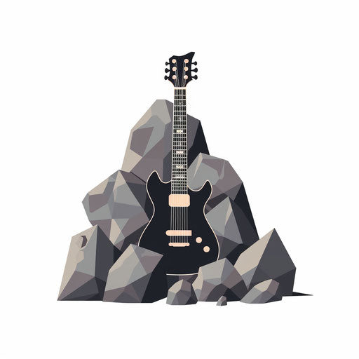 Rock clipart in the style of Minimalist, on a white background