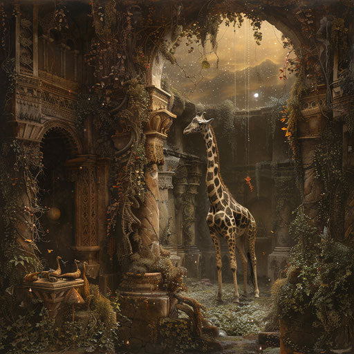 Mystical shrine where giraffes are revered