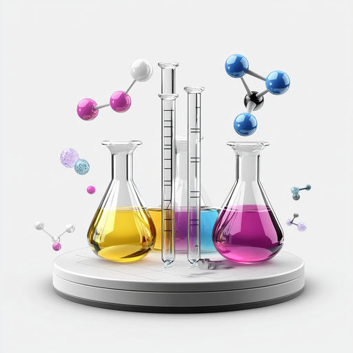 3D science in photorealistic style with flat white background, isolated clipart