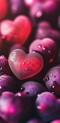 Heart-shaped lights for Valentine's Day