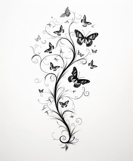 Swirling Vortex Butterflies