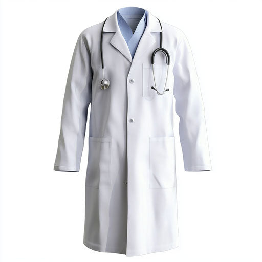 Realistic illustration of lab coats