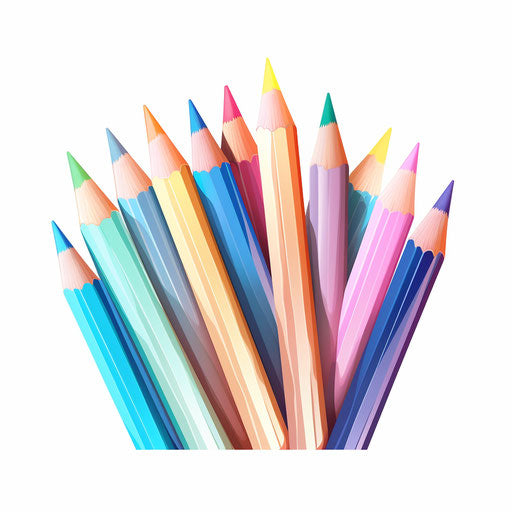 Pencil drawing in the style of Pastel Colors Art