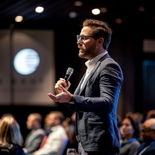 Conference: dynamic speech by an inspiring CEO