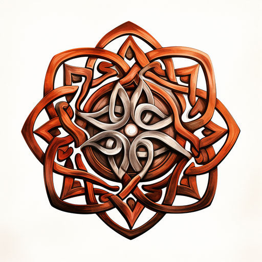 Celtic symbol on white background