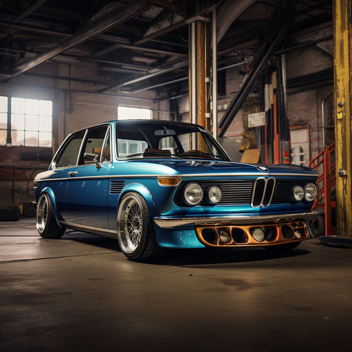 Classic BMW sedan optical tuning