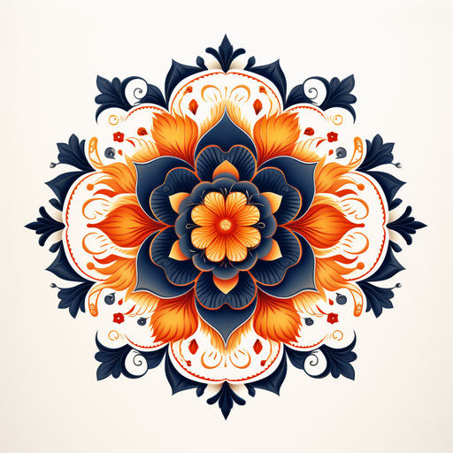 Mandala flower art for sale, classic tattoo style