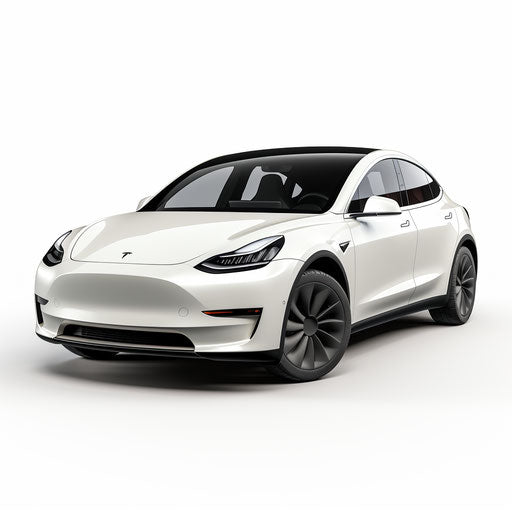 Tesla model y White background