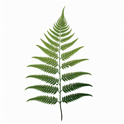 Fern clipart in the style of Minimalist on white background