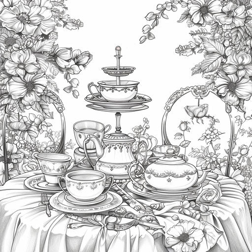 Romantic Victorian tea party with elegant details