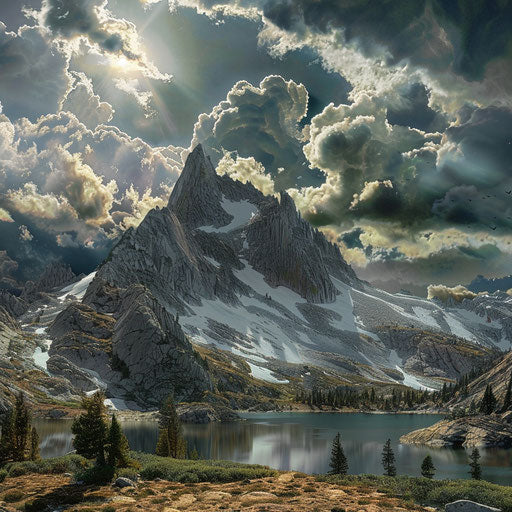 Sawtooth Mountain, Washington with glacial lakes