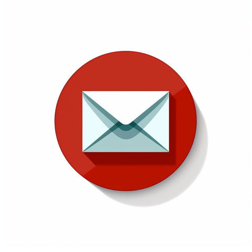 Mail artwork in Minimalist style, on a white backdrop