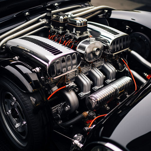 AC Shelby Cobra Car with Supercharger Intakes