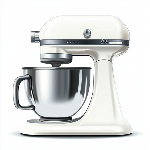 Realistic drawing of a Stand Mixer, high-res, isolated