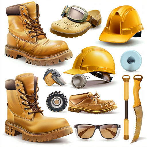 Labor Day clipart on white background in realistic style