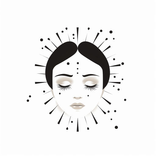 Ash wednesday clipart in the style of Minimalist on white