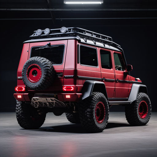 Classic Mercedes-Benz G-Wagon with larger exhausts
