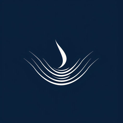 Corporate business logo with clean design on navy blue background, highlighting professionalism