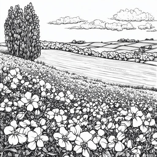 Jasmine field a la Stephen Wiltshire