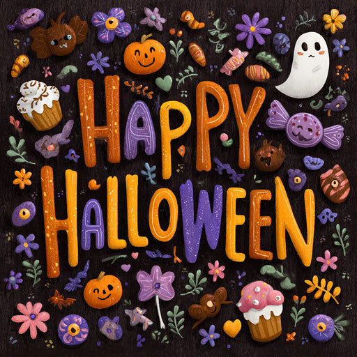 Vibrant Illustration of a Cheerful Halloween