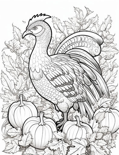 Creative Fun for Family: Turkey Coloring Pages