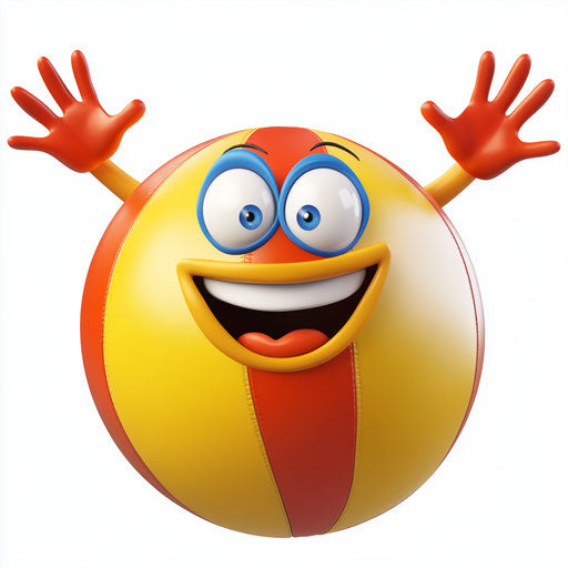 All-In-One Beach Ball Caricature Clipart Graphics Package