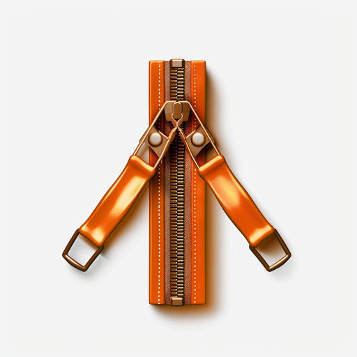 Zipper clipart with photo realistic style