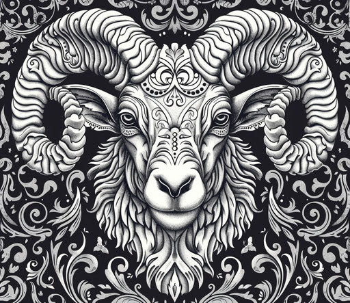 Aries Tattoo Design Set