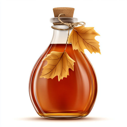 3D Maple Syrup on realistic white background, isolated clipart