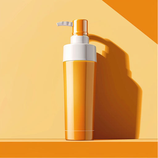 Sunscreen clipart on white background, realistic style