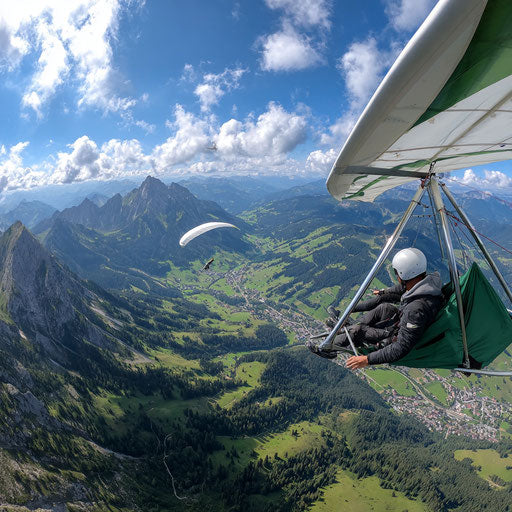 Aerial View of a Vibrant Mountain Valley
